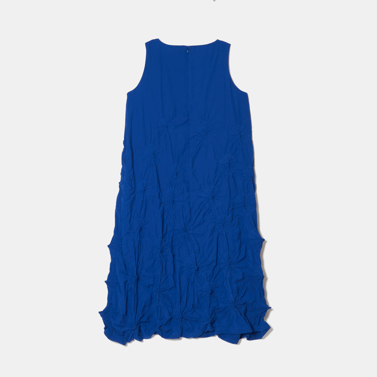Rolled-Up Shibori Sleeveless Dress, Amundsen/Solid Color