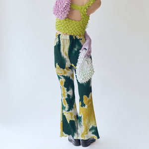 Wavy Pants with a "Nijimi" Pattern