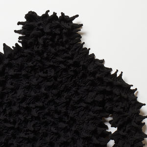 Spiky Shibori Long Sleeve Tops - Crepe de Chine/Solid Color