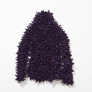 Spiky Shibori Long Sleeve Tops - Crepe de Chine/Solid Color