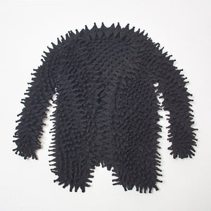 Spiky Shibori Cardigan - Crepe de Chine/Solid Color