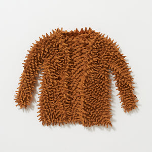 Spiky Shibori Cardigan - Crepe de Chine/Solid Color