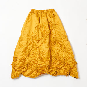 Rolled-up Shibori Skirt