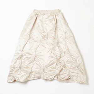 Rolled-up Shibori Skirt