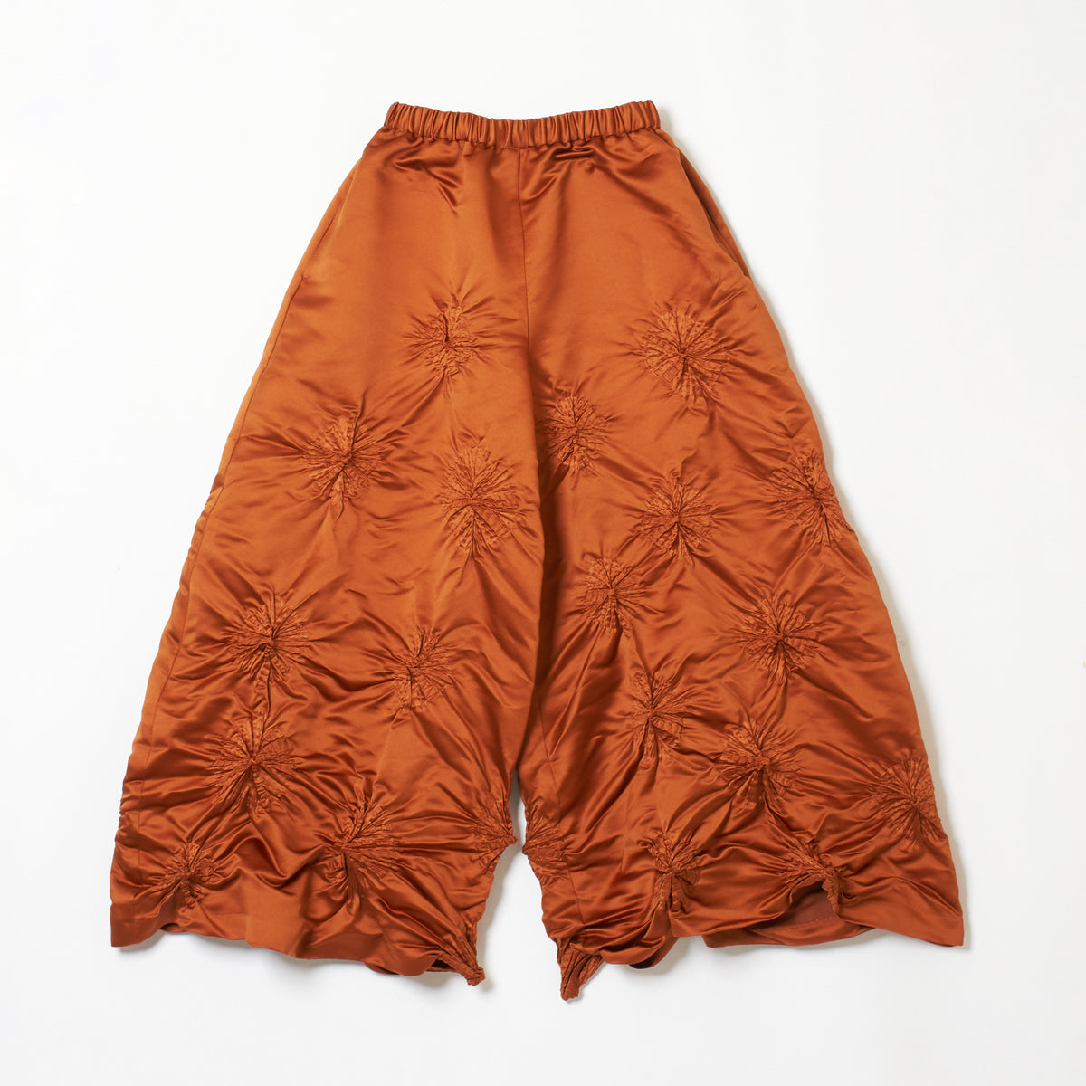 Rolled-up Shibori Pants