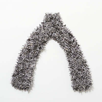 Spiky Shibori Super Crop Top with Bell Sleeves - Unevenly Dyed Chiffon