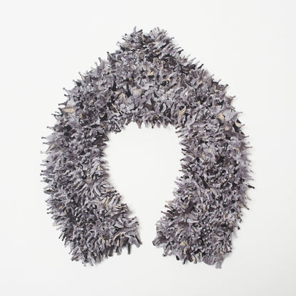 Spiky Shibori Super Crop Top with Bell Sleeves - Unevenly Dyed Chiffon