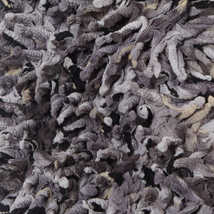 Spiky Shibori Super Crop Top with Bell Sleeves - Unevenly Dyed Chiffon