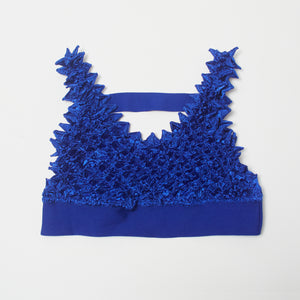 Spiky Shibori Bra-Top Solid Color