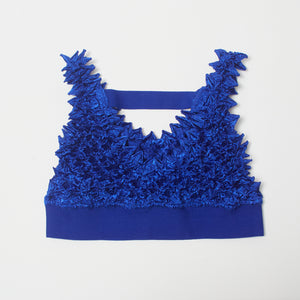 Spiky Shibori Bra-Top Solid Color