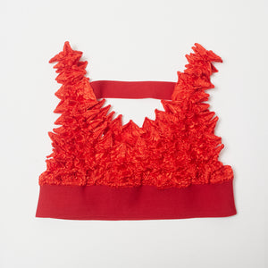 Spiky Shibori Bra-Top Solid Color
