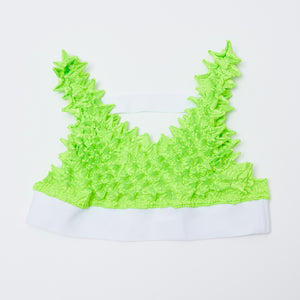 Spiky Shibori Bra-Top Solid Color