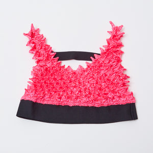 Spiky Shibori Bra-Top Solid Color