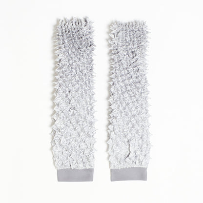 Spiky Shibori Arm Warmer - Satin
