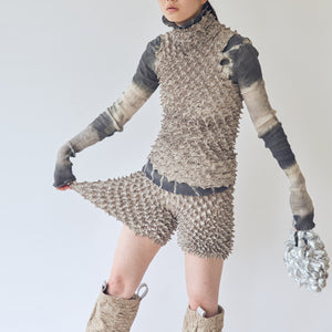 Spiky Shibori Short Pants