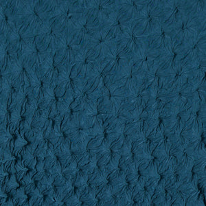 Spiky Shibori Puff Sleeve Top - Crepe de Chine/Solid Color