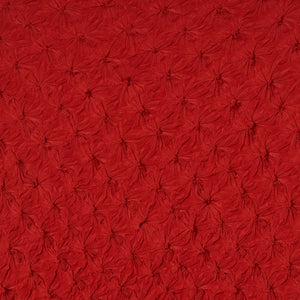 Spiky Shibori Puff Sleeve Top - Crepe de Chine/Solid Color