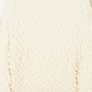 Spiky Shibori Puff Sleeve Top - Crepe de Chine/Solid Color