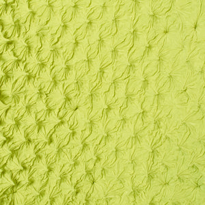 Spiky Shibori Puff Sleeve Top - Crepe de Chine/Solid Color