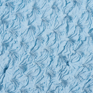 Spiky Shibori Puff Sleeve Top - Crepe de Chine/Solid Color