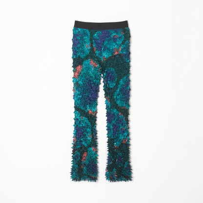 Spiky Shibori Pants With A "Nijimi" Pattern
