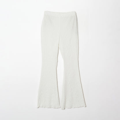 Wavy Flared Pants - Taffeta, Solid Color