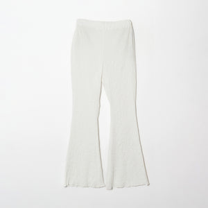 Wavy Flared Pants - Taffeta, Solid Color