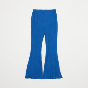 Wavy Flared Pants - Taffeta, Solid Color