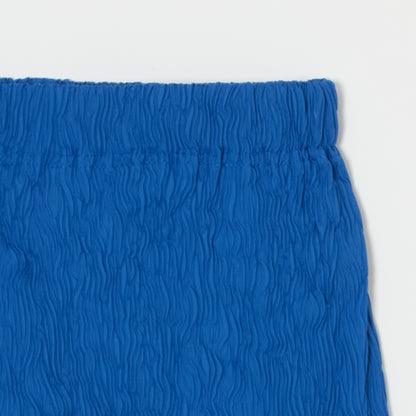 Wavy Flared Pants - Taffeta, Solid Color