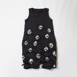 Rolled-up Shibori Sleeveless Dress - Tie Dye