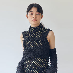Spiky Shibori Crop Camisole - Taffeta