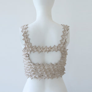 Spiky Shibori Crop Camisole - Taffeta