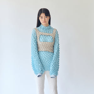 Spiky Shibori Crop Camisole - Taffeta