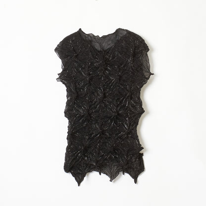 Bai-Shibori  Sleeveless Top - Solid Color