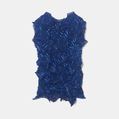 Bai-Shibori  Sleeveless Top - Solid Color