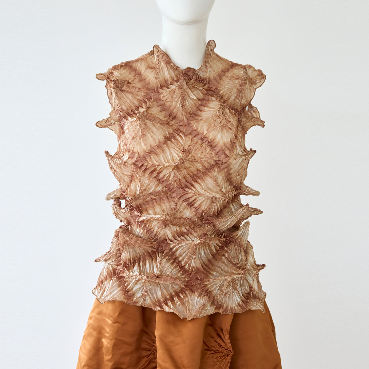 Bai-Shibori  Sleeveless Top - Solid Color