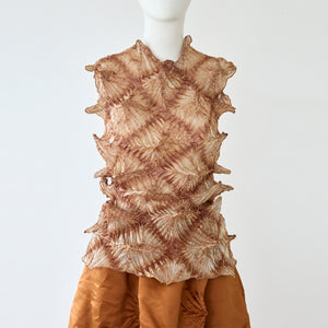Bai-Shibori  Sleeveless Top - Solid Color