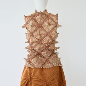 Bai-Shibori  Sleeveless Top - Solid Color