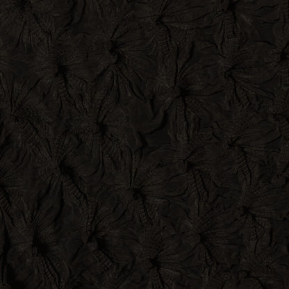 Spiky Shibori Long Cardigan Crepe de Chine/Solid Color
