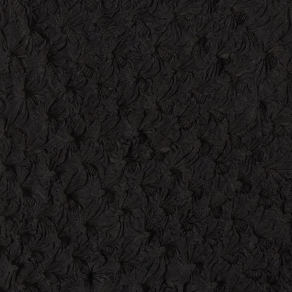 Spiky Shibori Sleeveless Turtleneck Top - Crepe de Chine/Solid Color