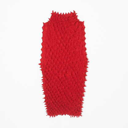 Spiky Shibori Sleeveless Turtleneck Top - Crepe de Chine/Solid Color