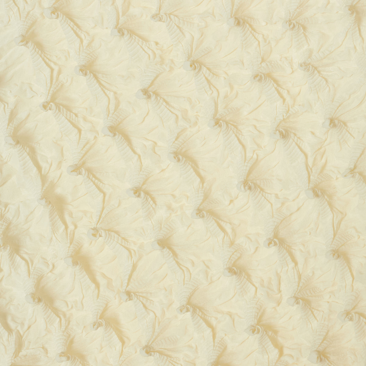 Spiky Shibori Sleeveless Turtleneck Top - Crepe de Chine/Solid Color