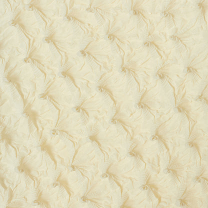 Spiky Shibori Sleeveless Turtleneck Top - Crepe de Chine/Solid Color