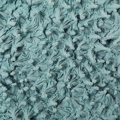 Spiky Shibori Sleeveless Turtleneck Top - Crepe de Chine/Solid Color