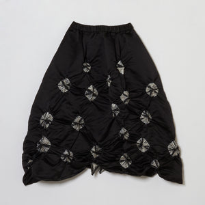 Rolled-up Shibori Skirt Tie-Dye Color