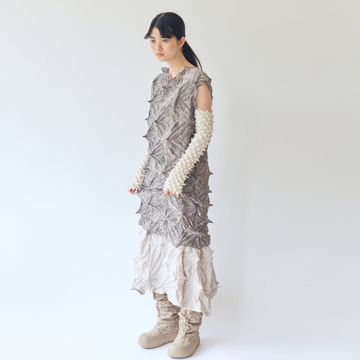 Bai-Shibori  Sleeveless Dress - Solid Colors