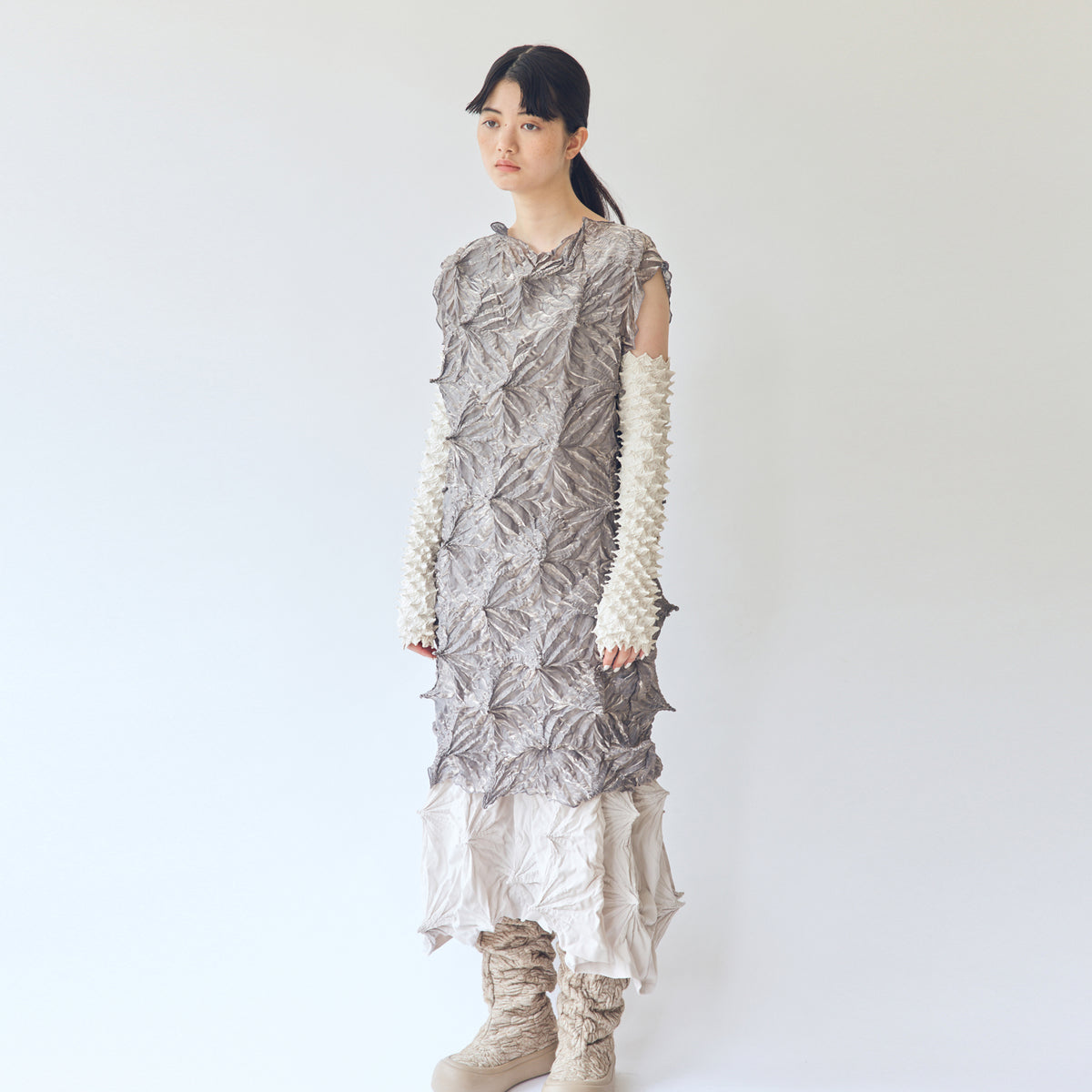 Bai-Shibori  Sleeveless Dress - Solid Colors