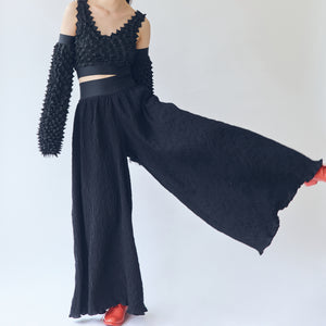 Wavy Super Wide Flared Pants