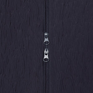 Wavy Double Zipper Cardigan