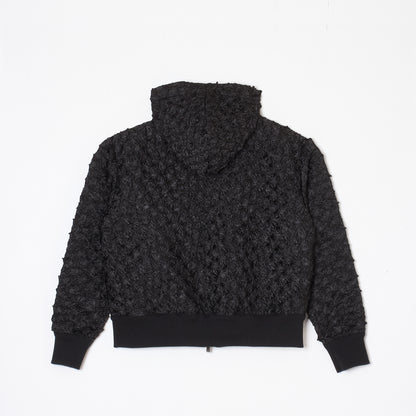 Spiky Shibori Zip Hoodie Jacket